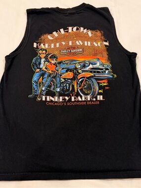 Harley-Davidson Black sleeveless shirt Chi Town